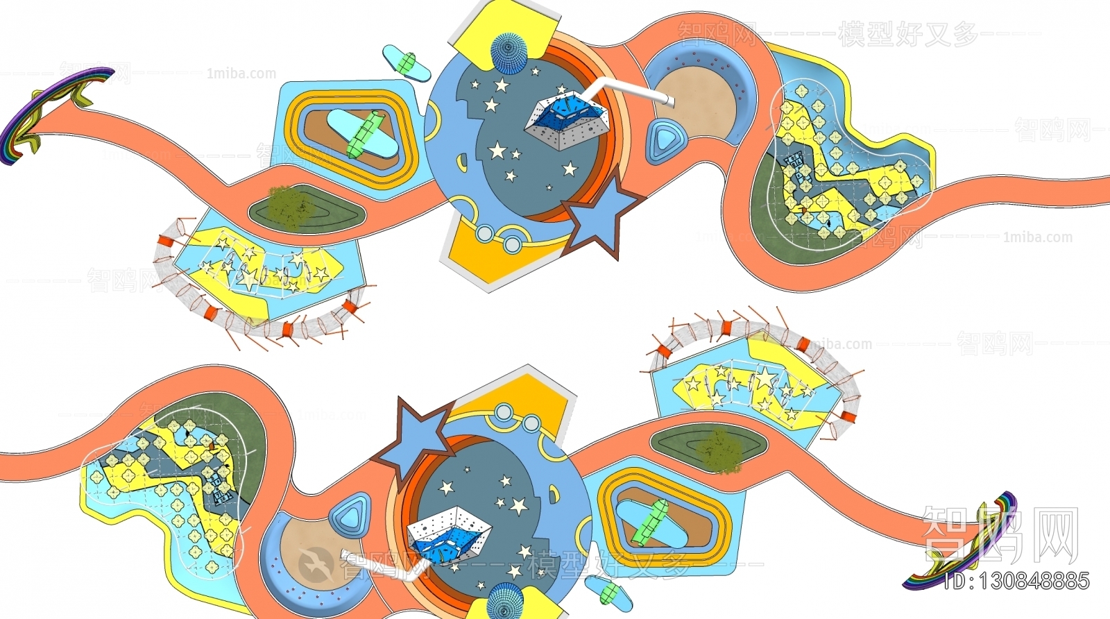 Modern Park Landscape