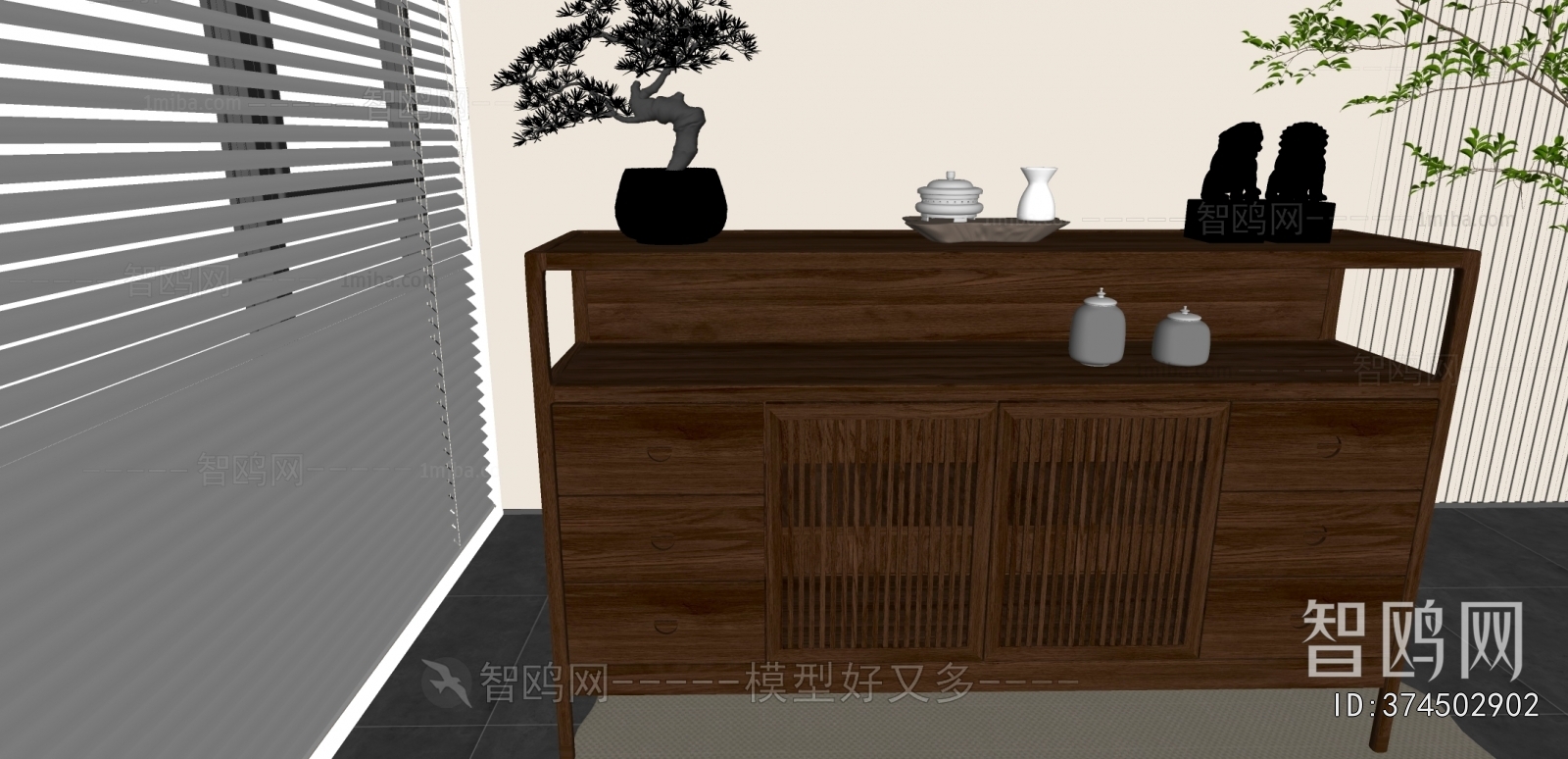 New Chinese Style Sideboard