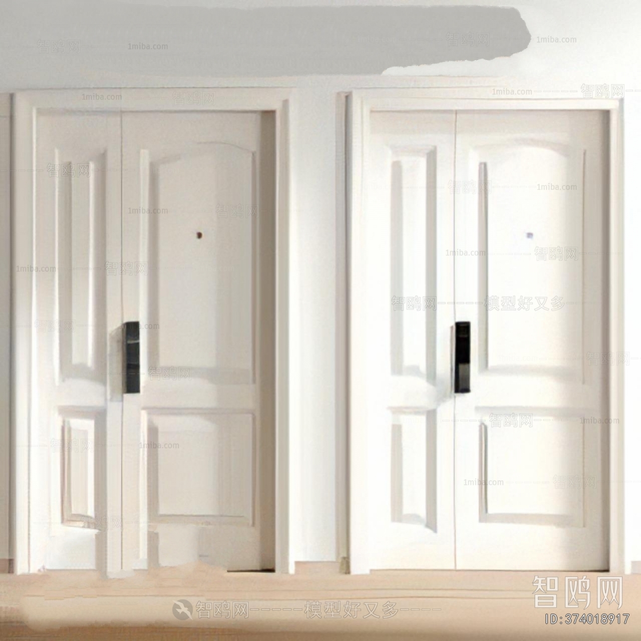 Modern Unequal Double Door