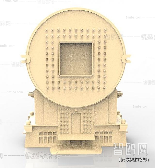 New Chinese Style Appearance Of Commercial Building