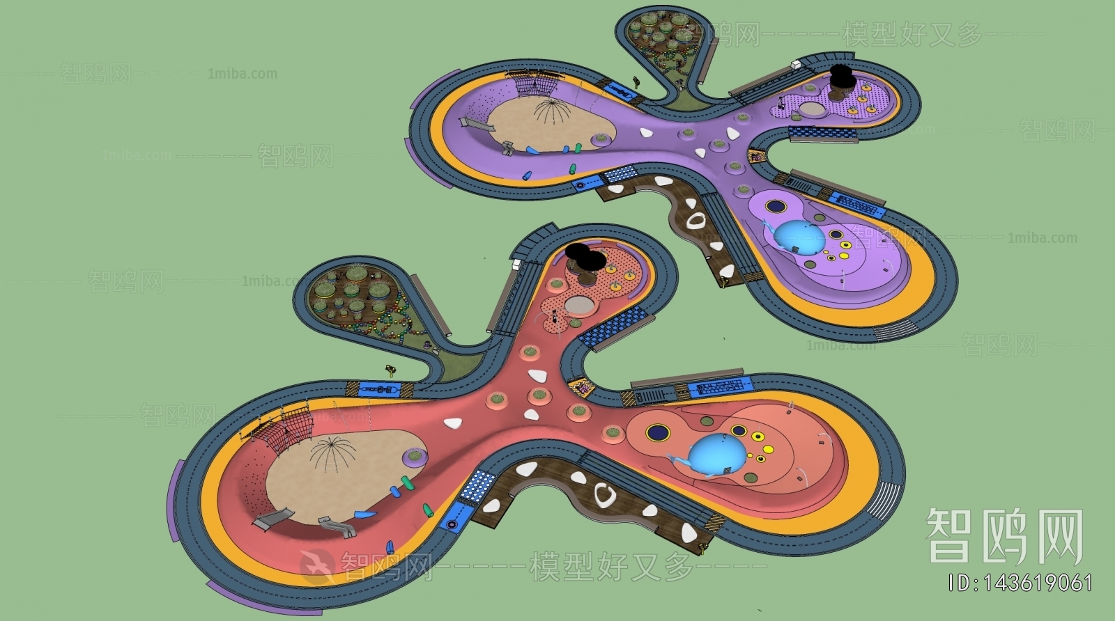 Modern Park Landscape