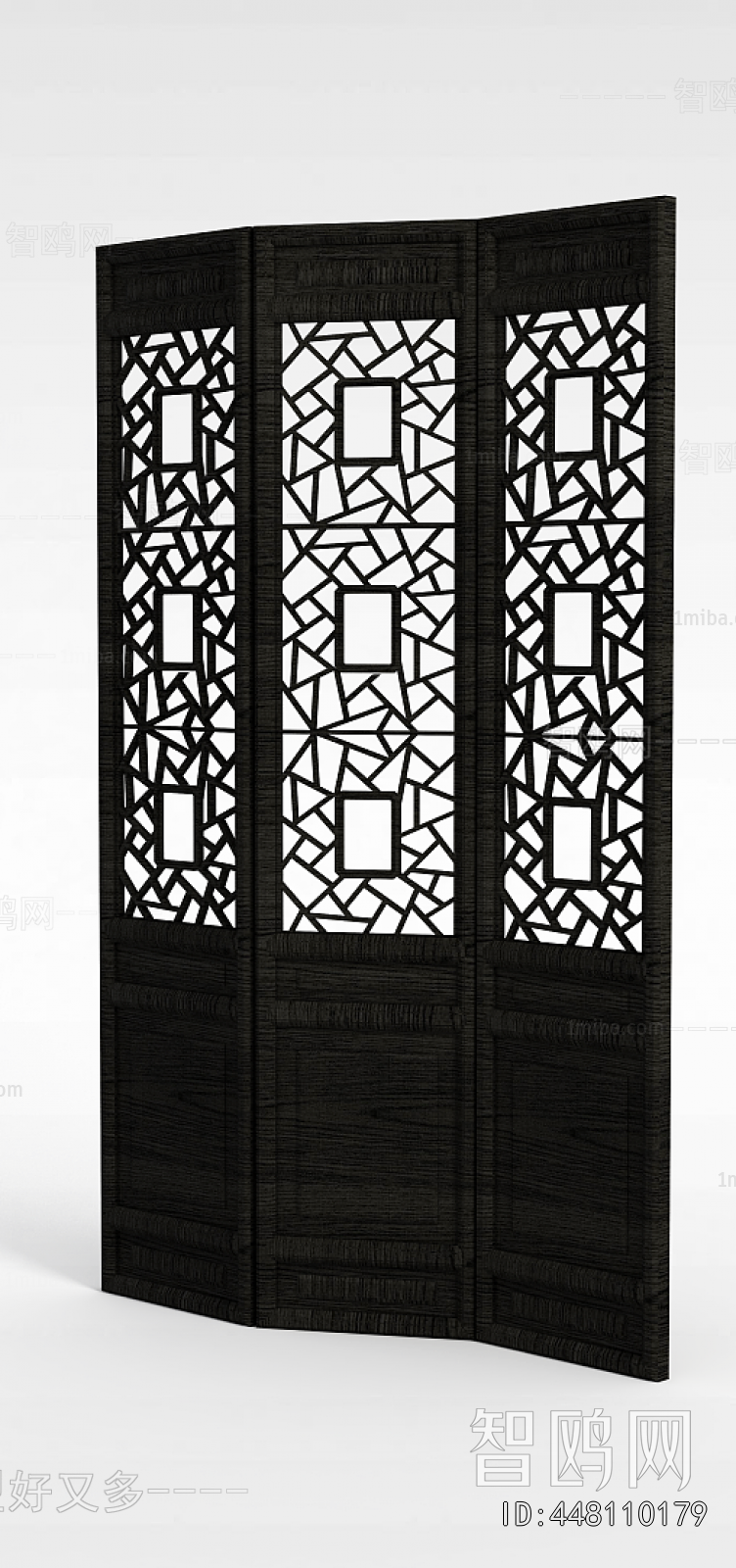 Chinese Style Wooden Screen Partition