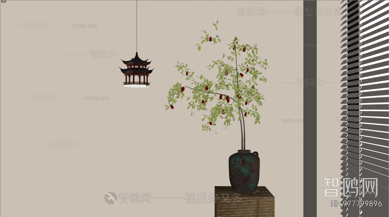 侘寂风花瓶花艺