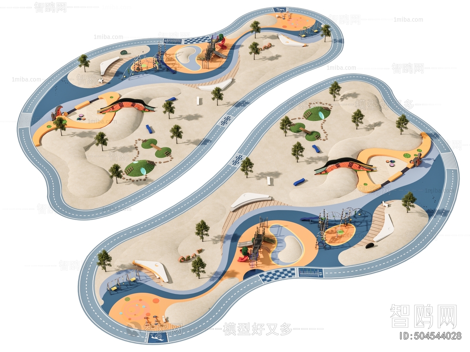 Modern Park Landscape