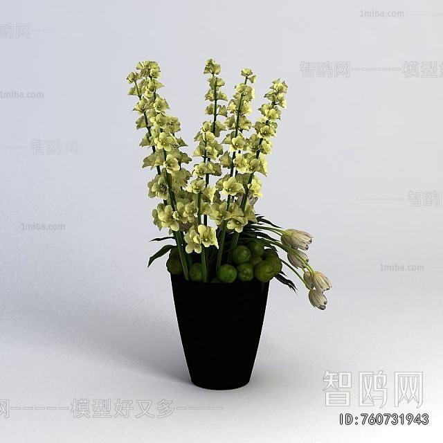 Modern Potted Green Plant