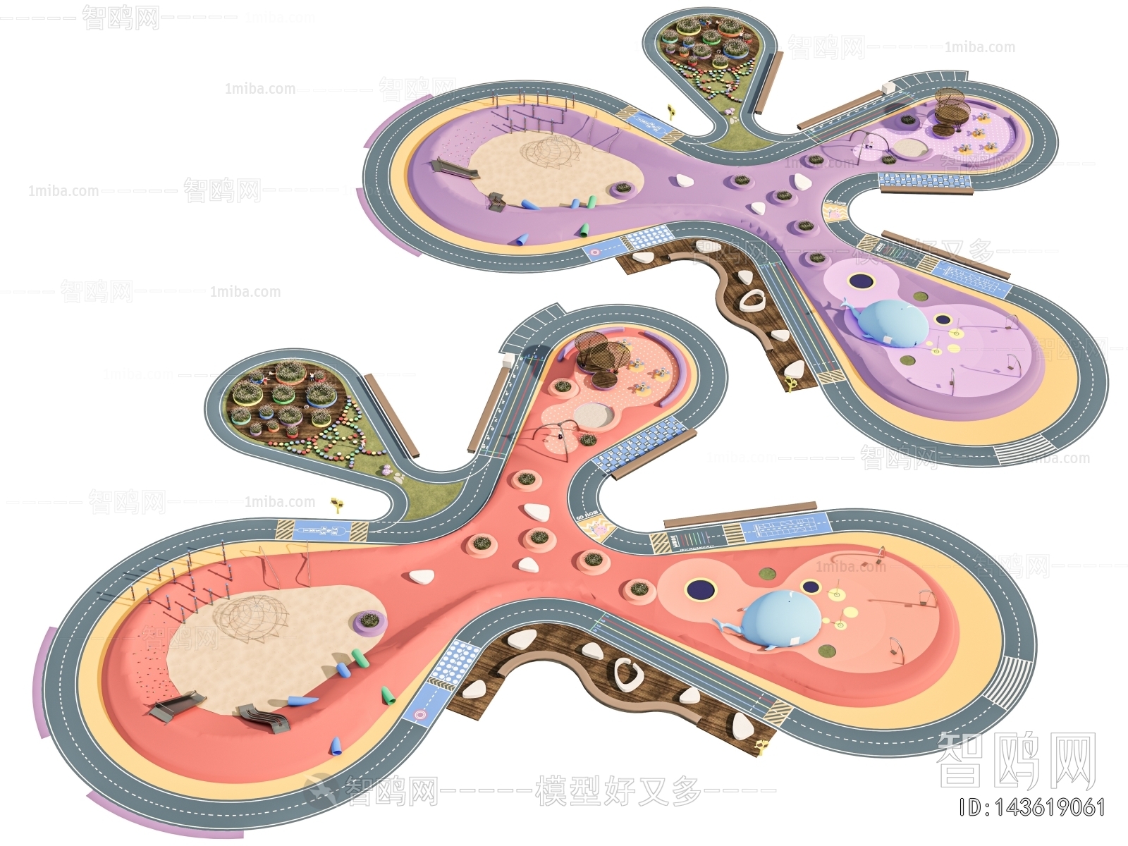 Modern Park Landscape