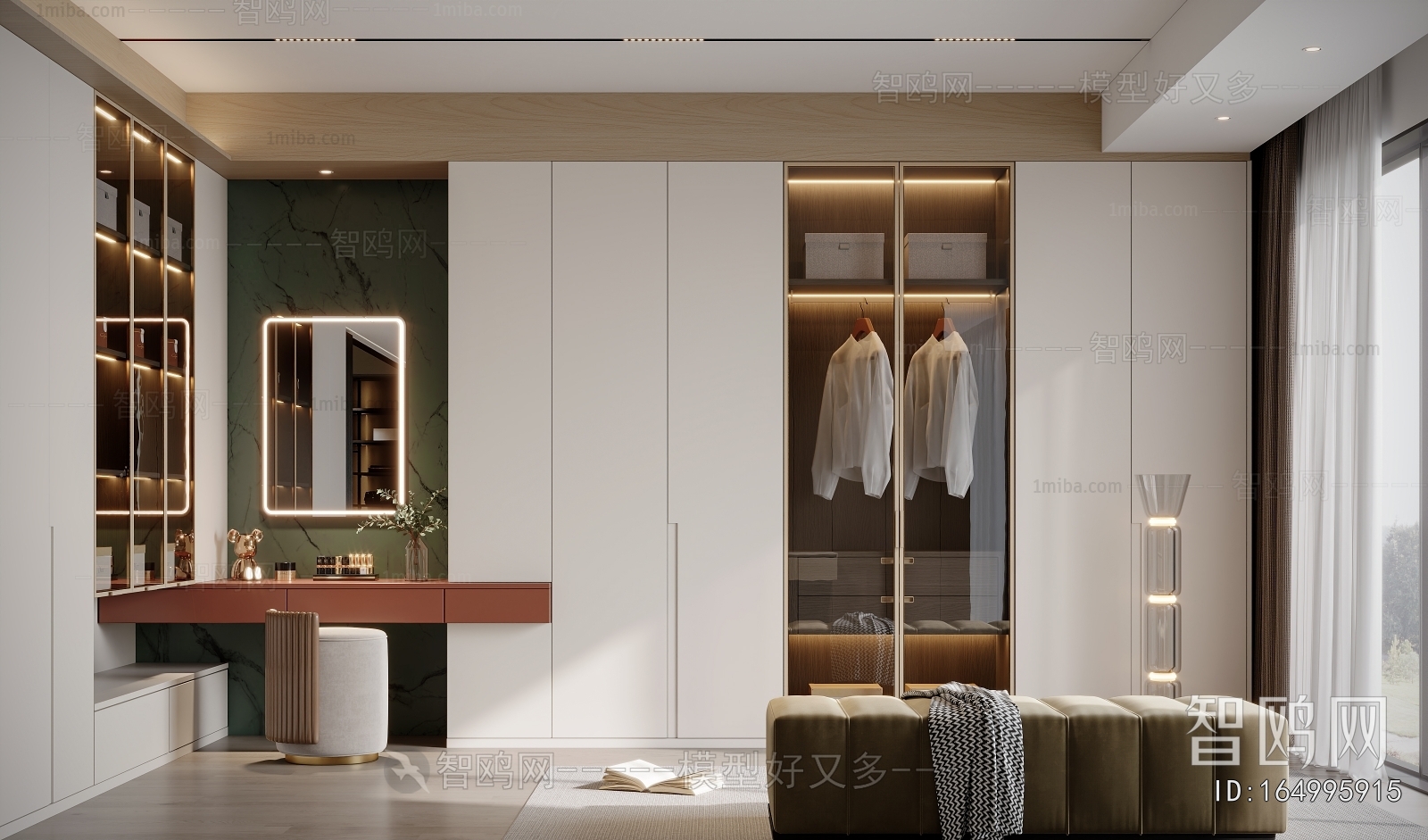 Modern Clothes Storage Area