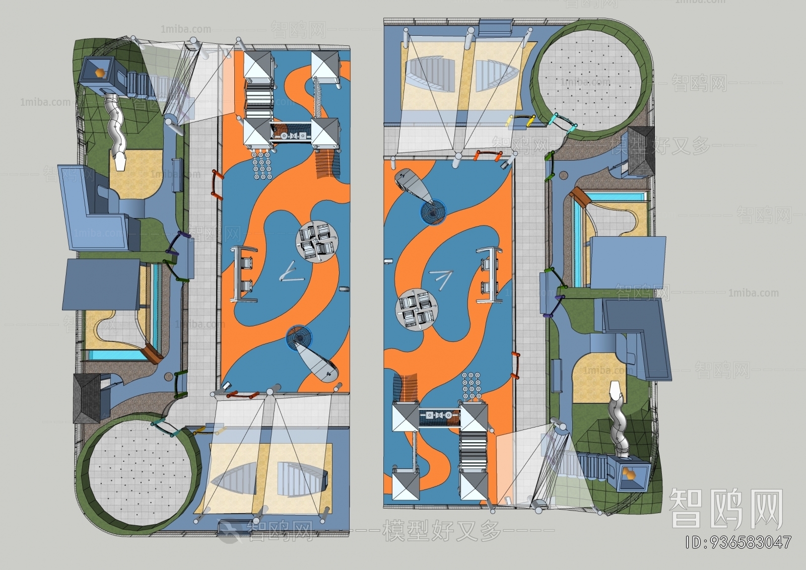 Modern Park Landscape