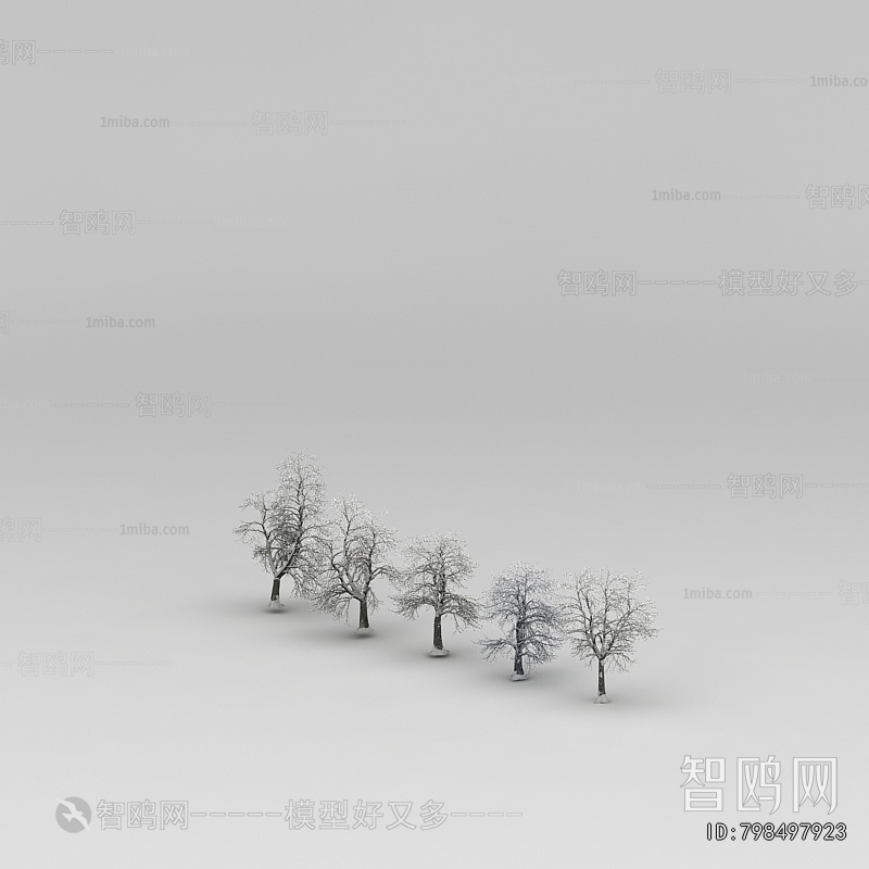 现代树木组合