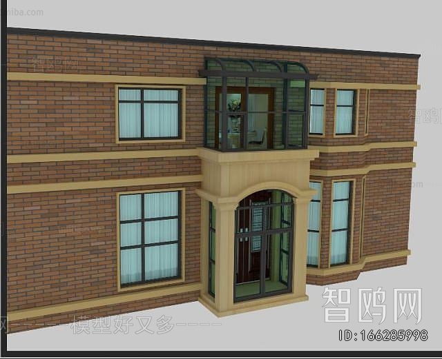 Simple European Style Facade Element