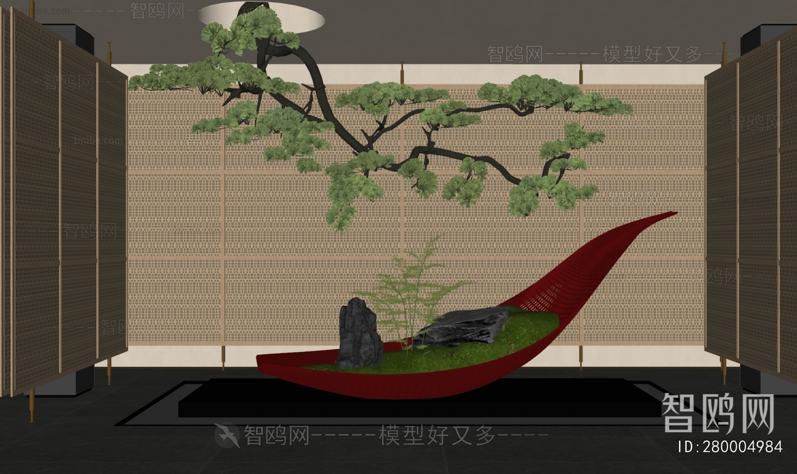 New Chinese Style Plant Landscaping