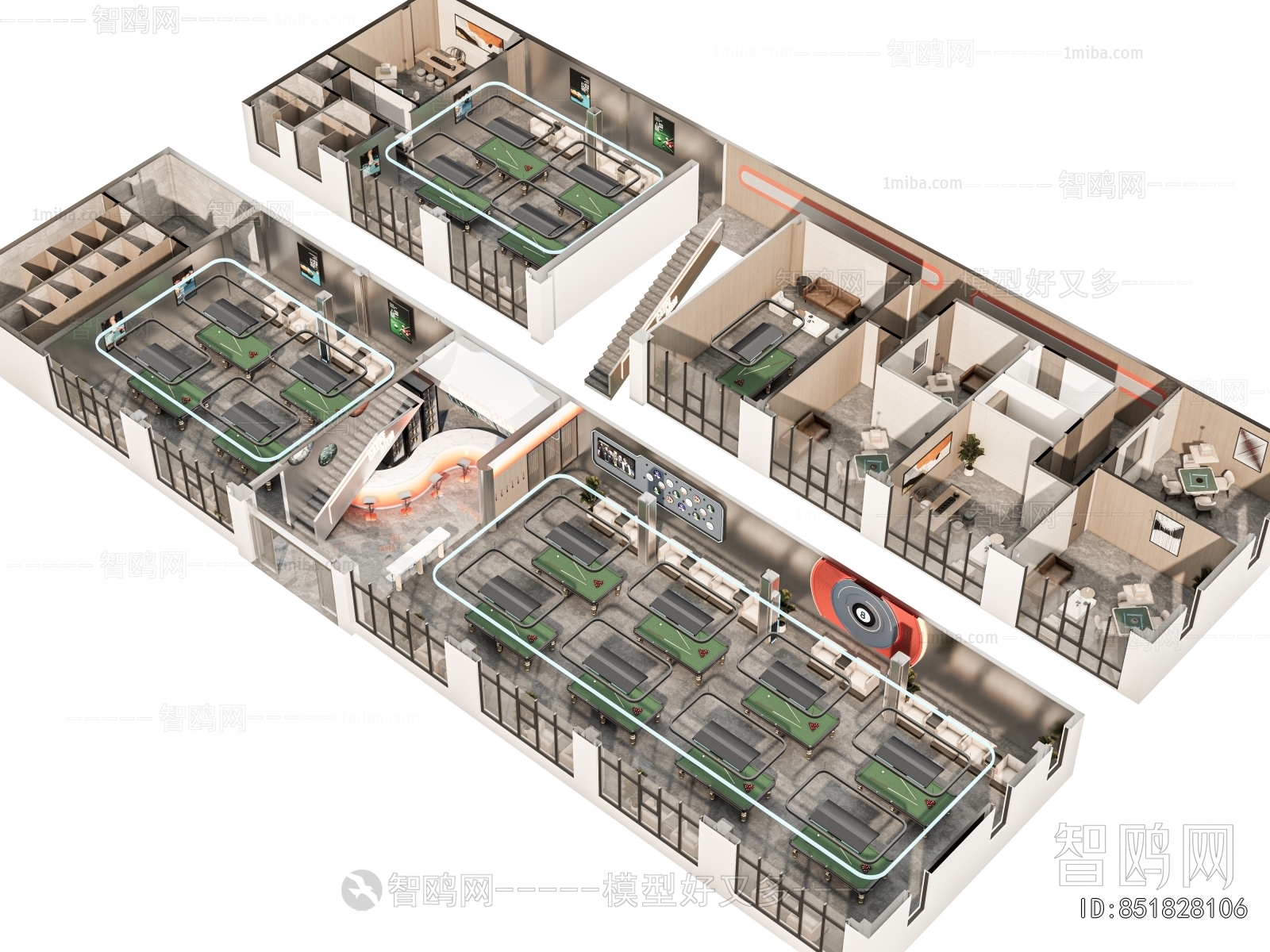 Modern Billiard Room