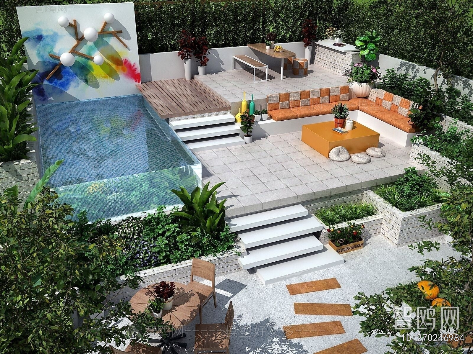 Modern Courtyard/landscape