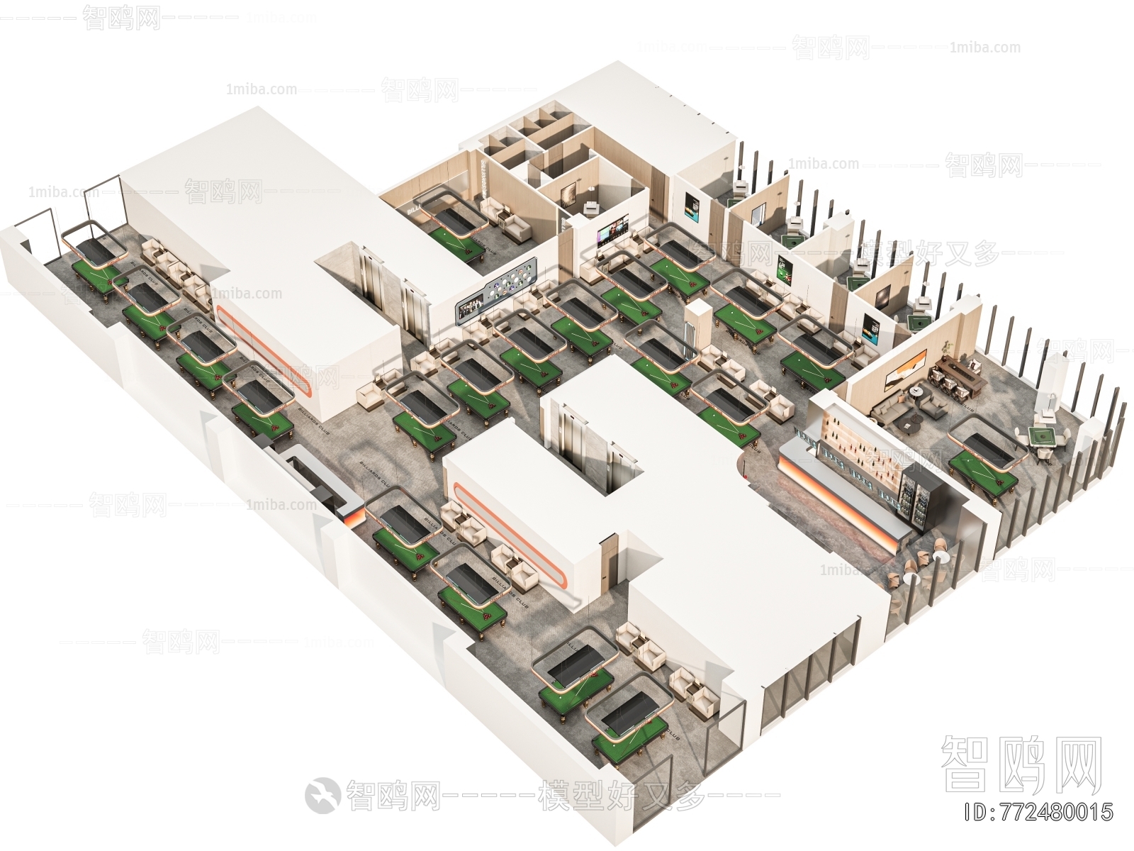 Modern Billiard Room