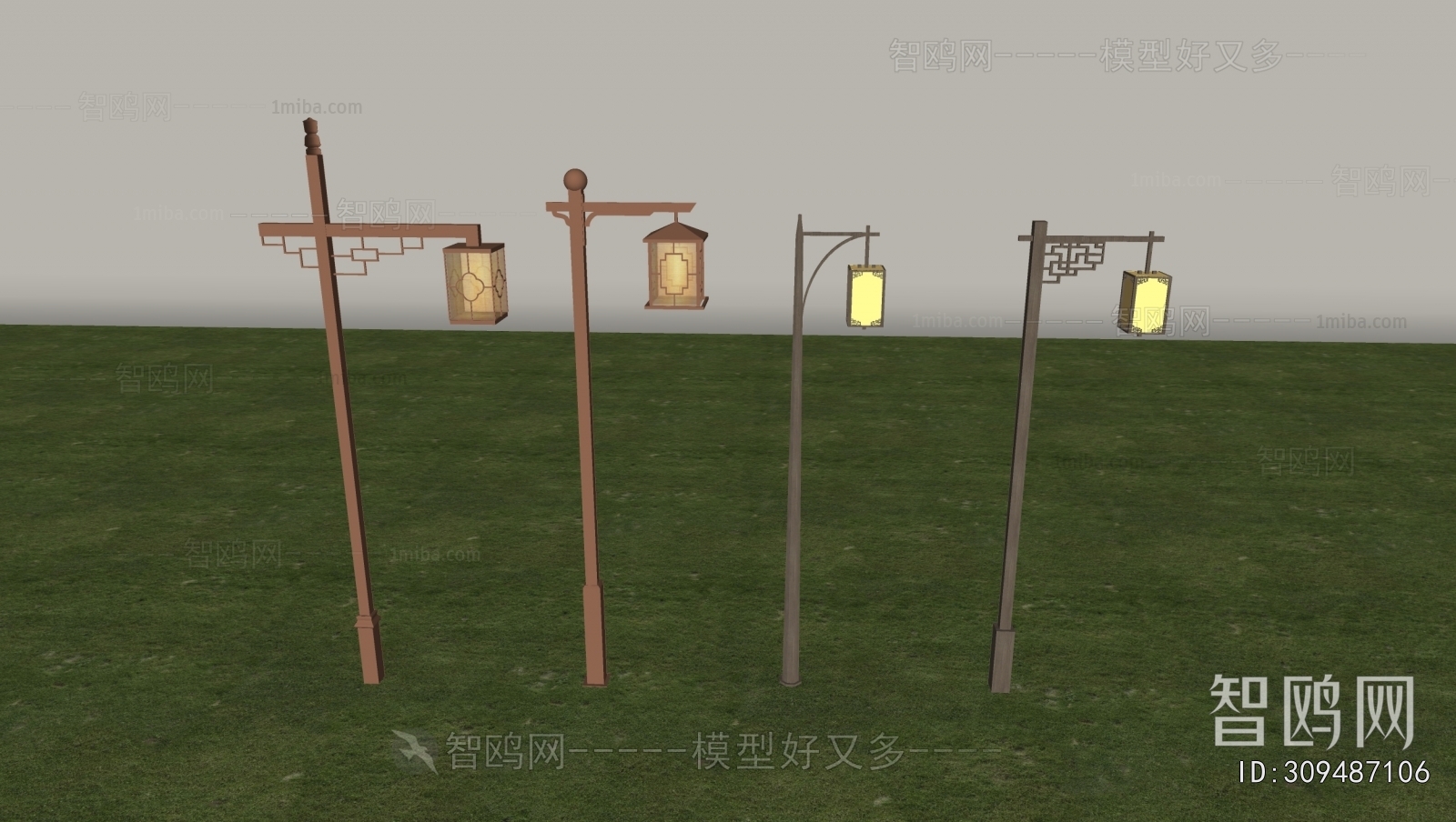 New Chinese Style Outdoor Light