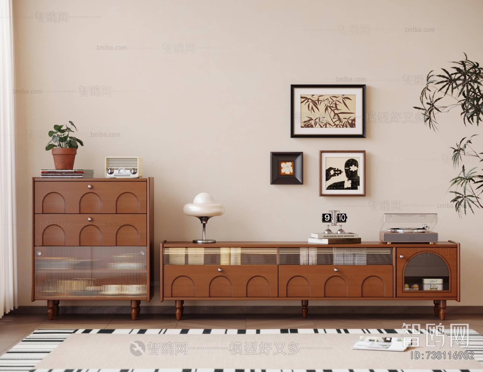 French Style TV Cabinet