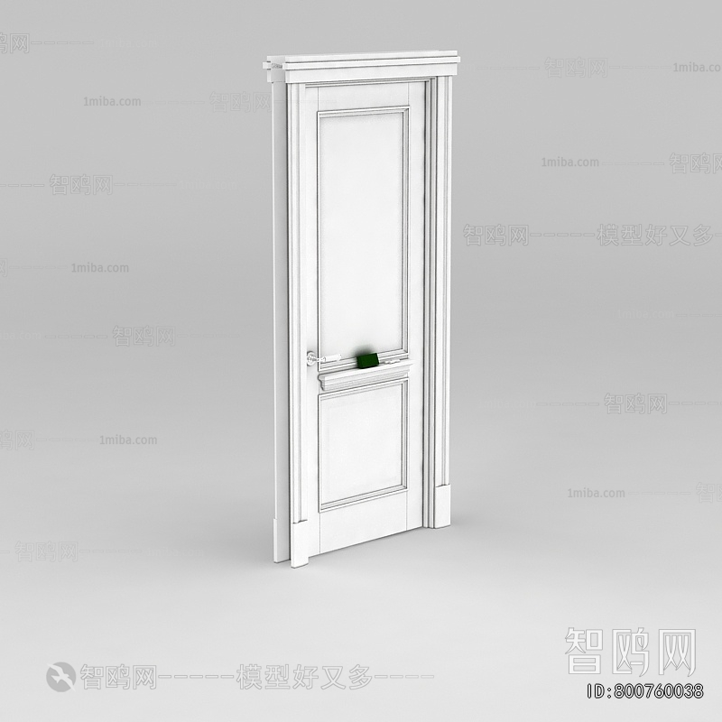 Simple European Style Single Door