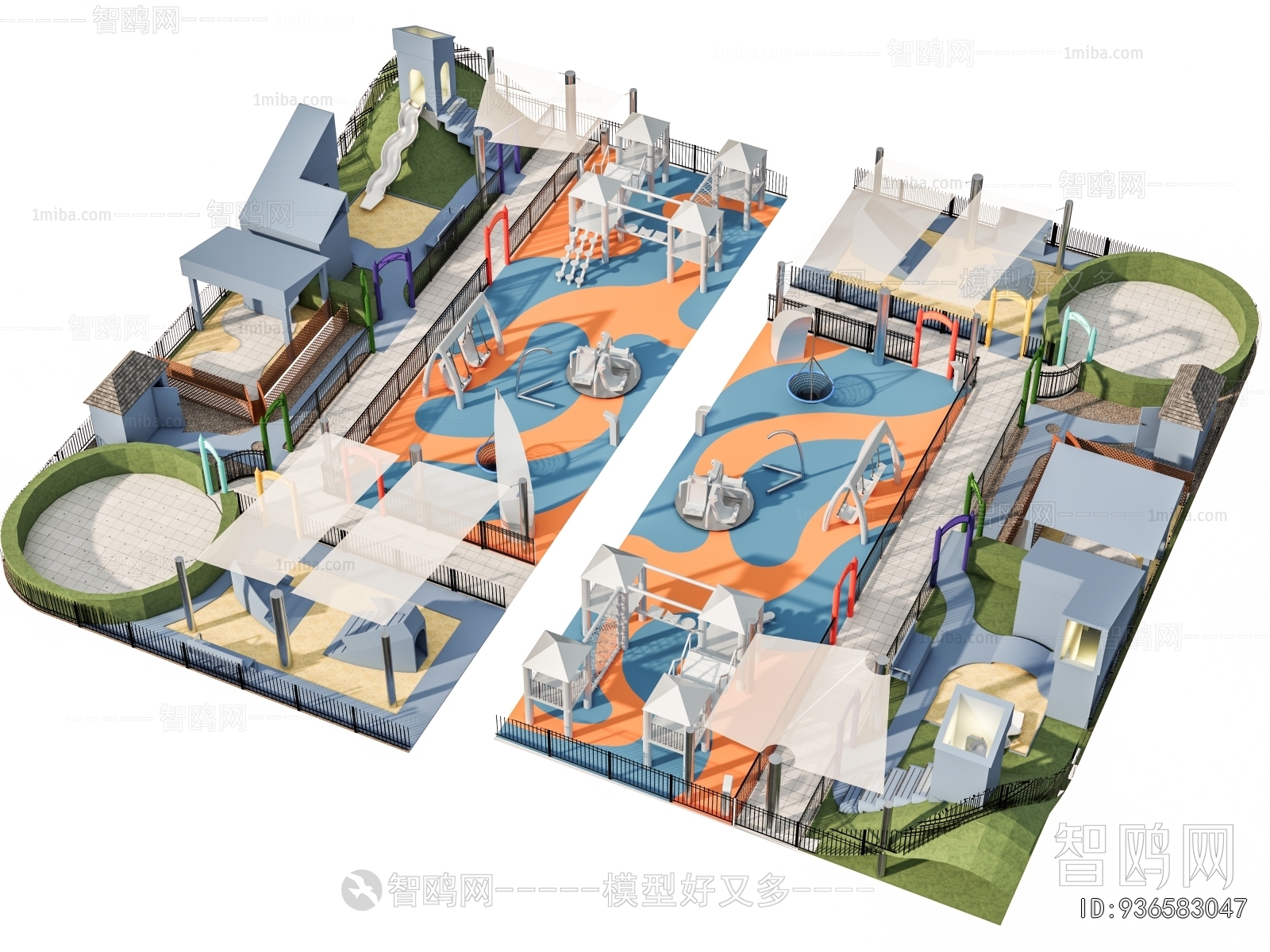 Modern Park Landscape