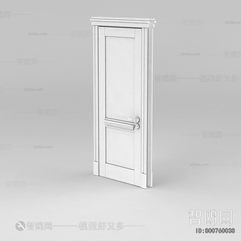 Simple European Style Single Door