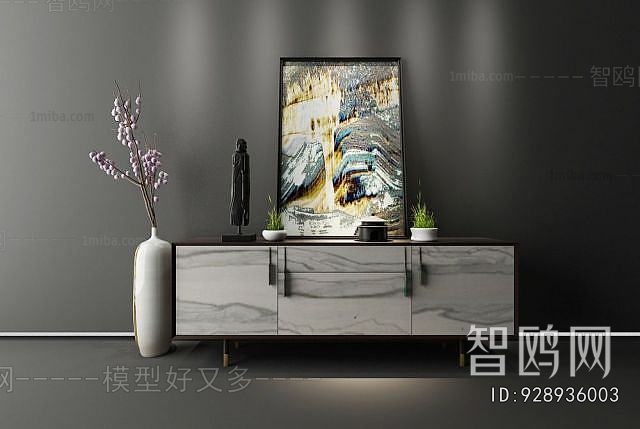 New Chinese Style TV Cabinet