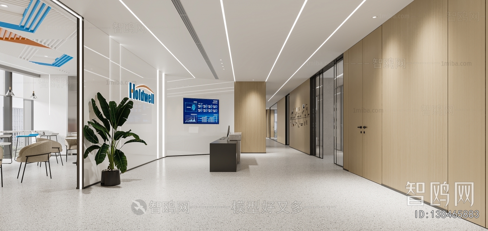 Modern Office Reception Desk