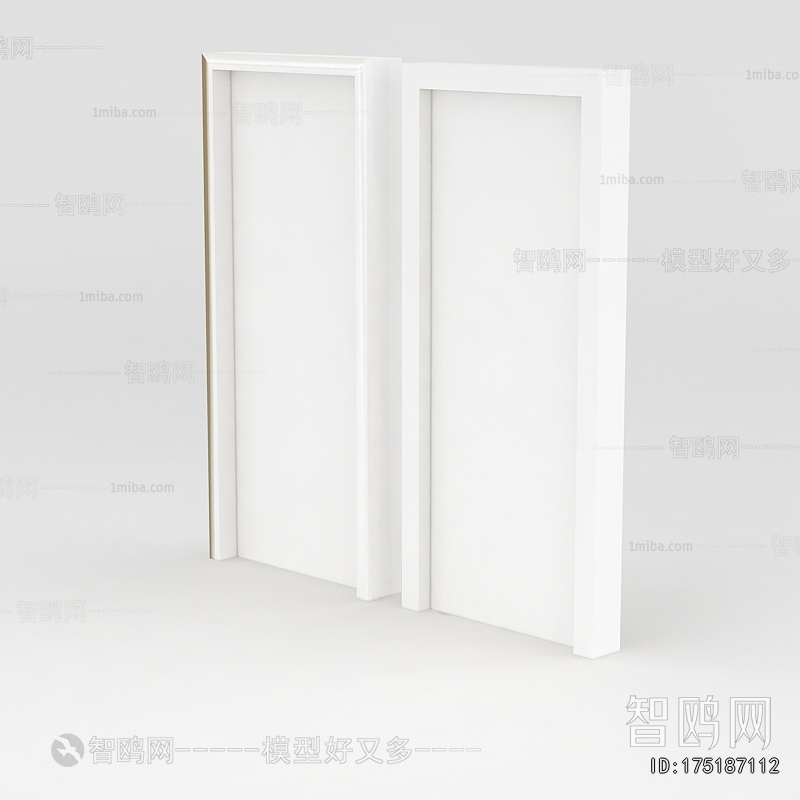 Simple European Style Single Door