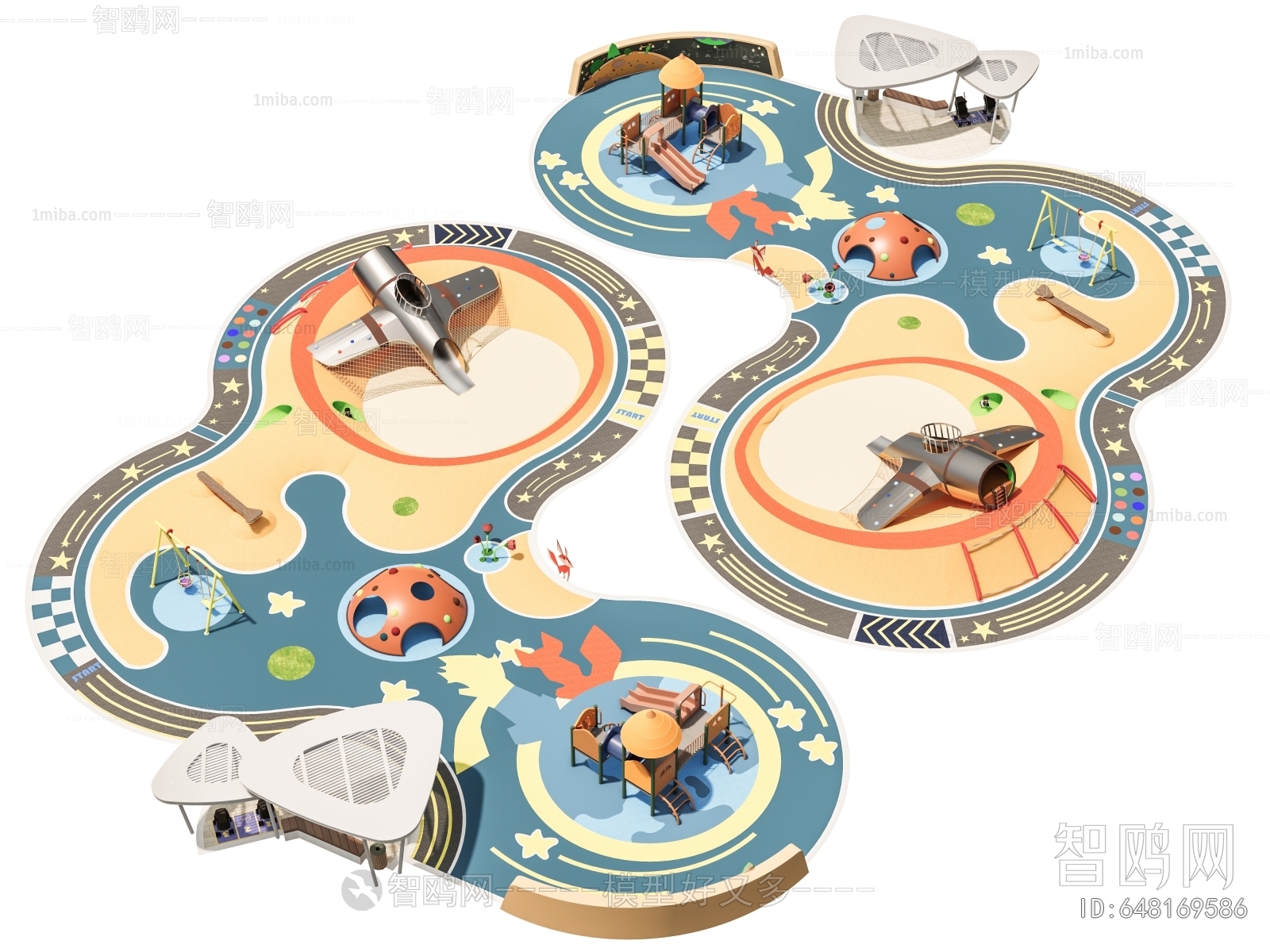 Modern Park Landscape