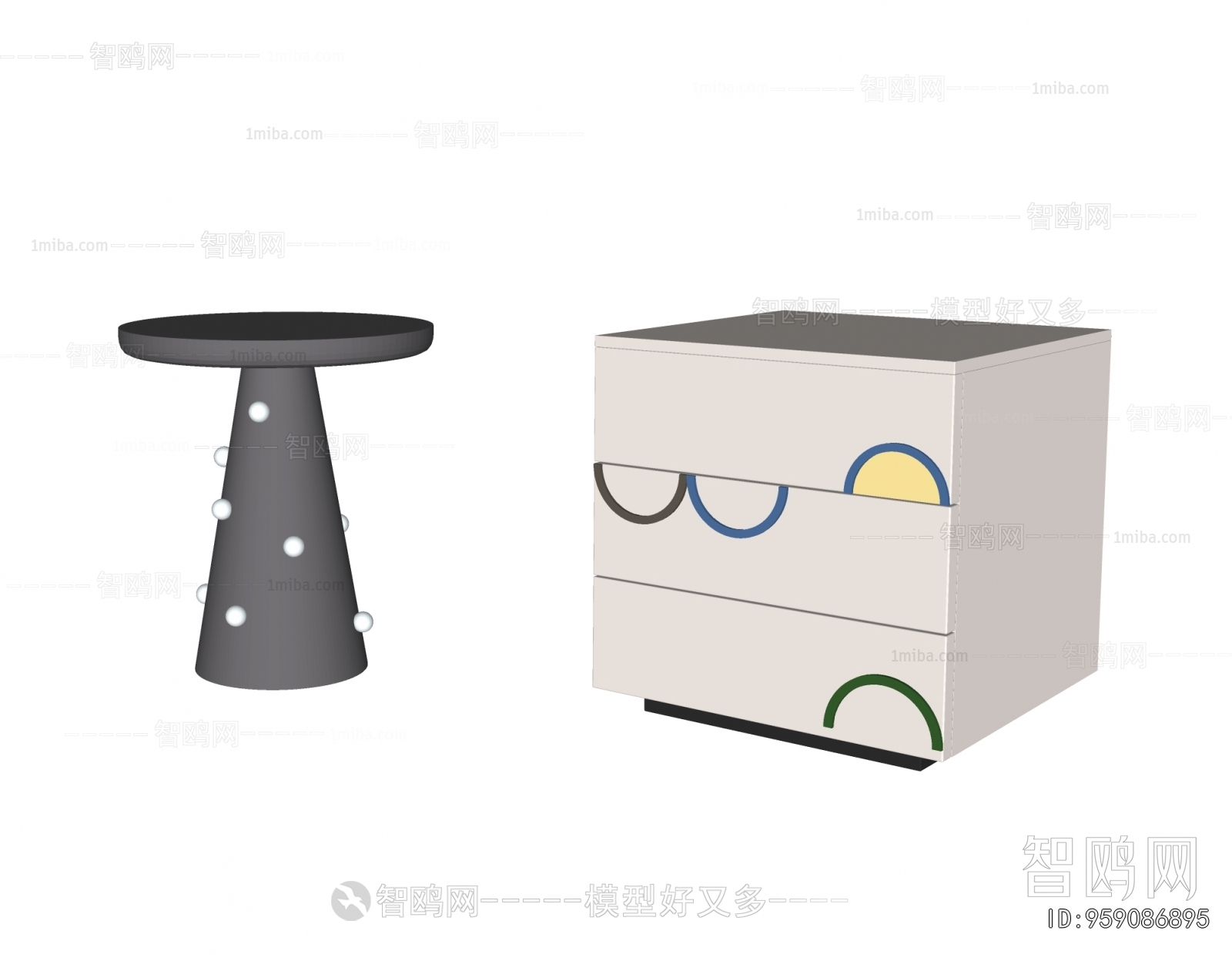 Modern Bedside Cupboard