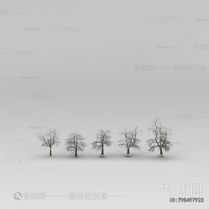 现代树木组合