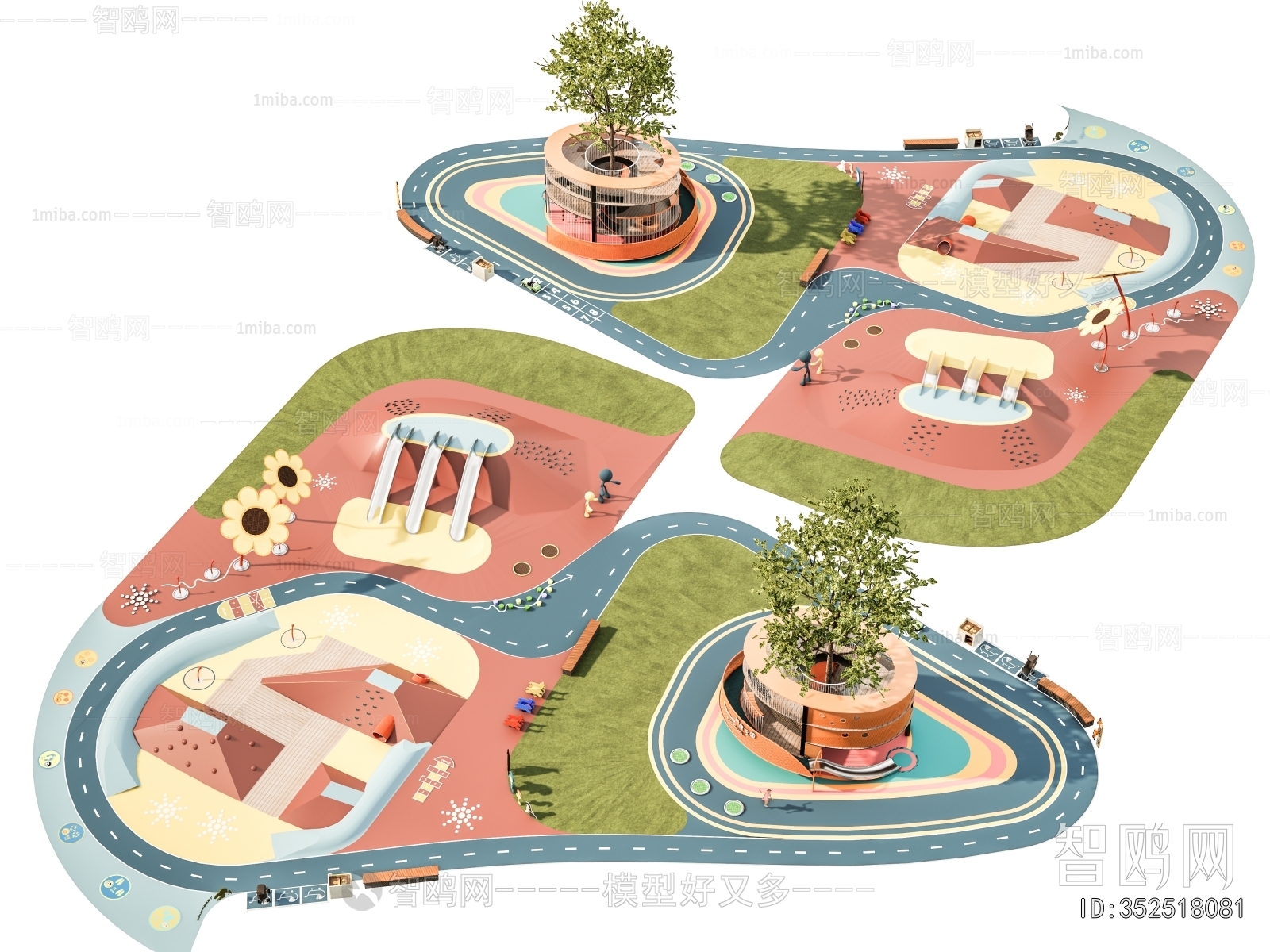 Modern Park Landscape