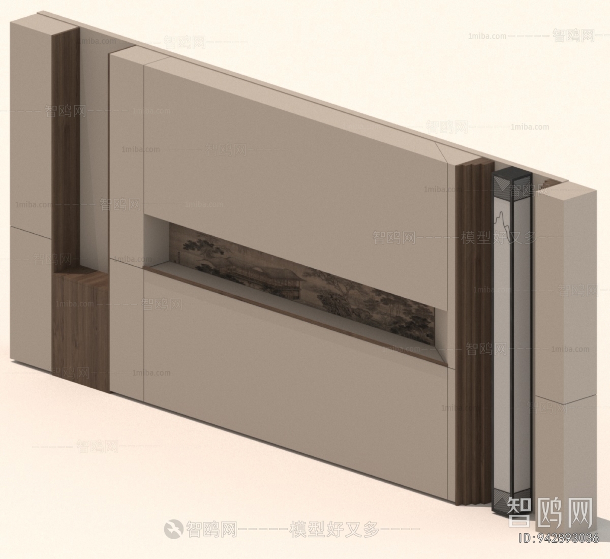 New Chinese Style TV Wall