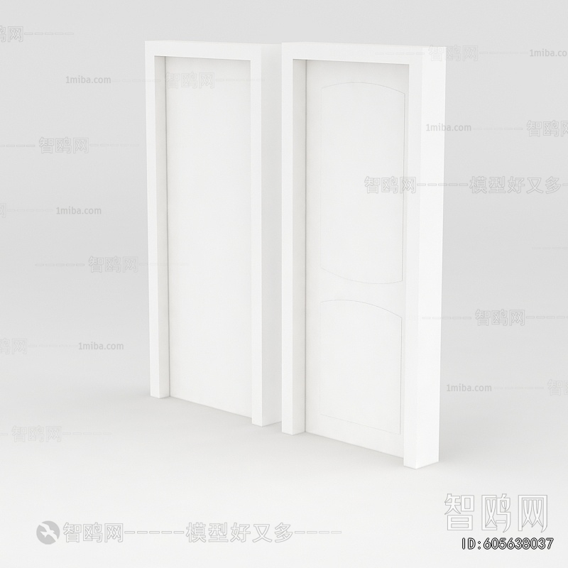 Simple European Style Single Door