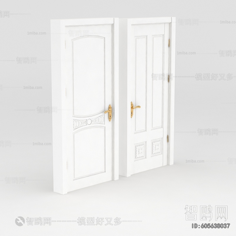 Simple European Style Single Door