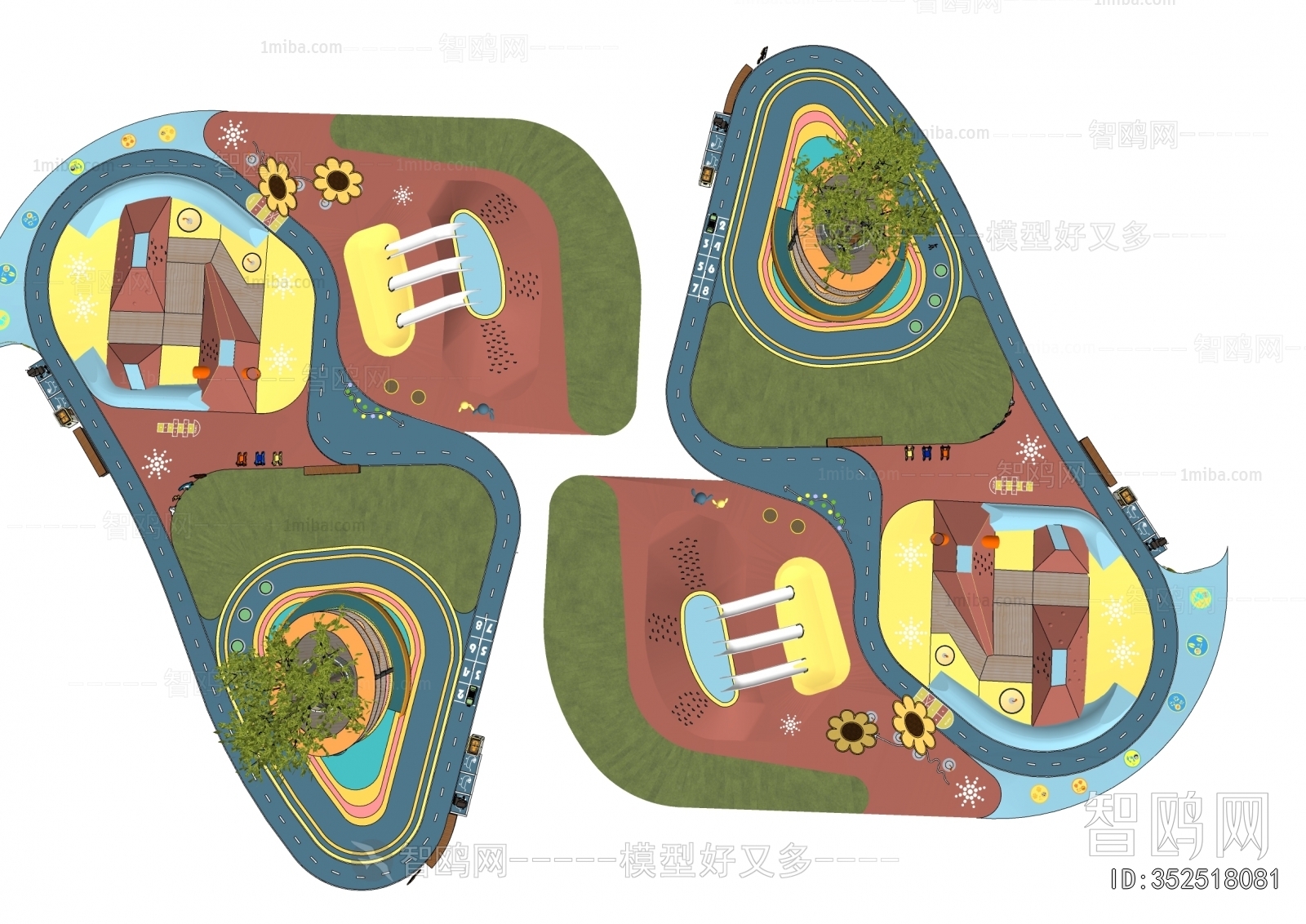 Modern Park Landscape