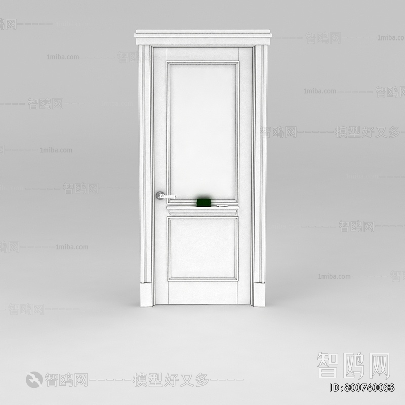 Simple European Style Single Door