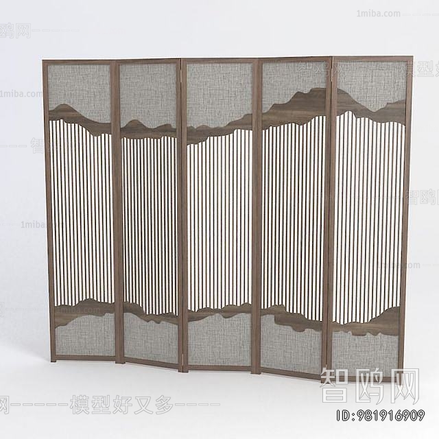 New Chinese Style Wooden Screen Partition