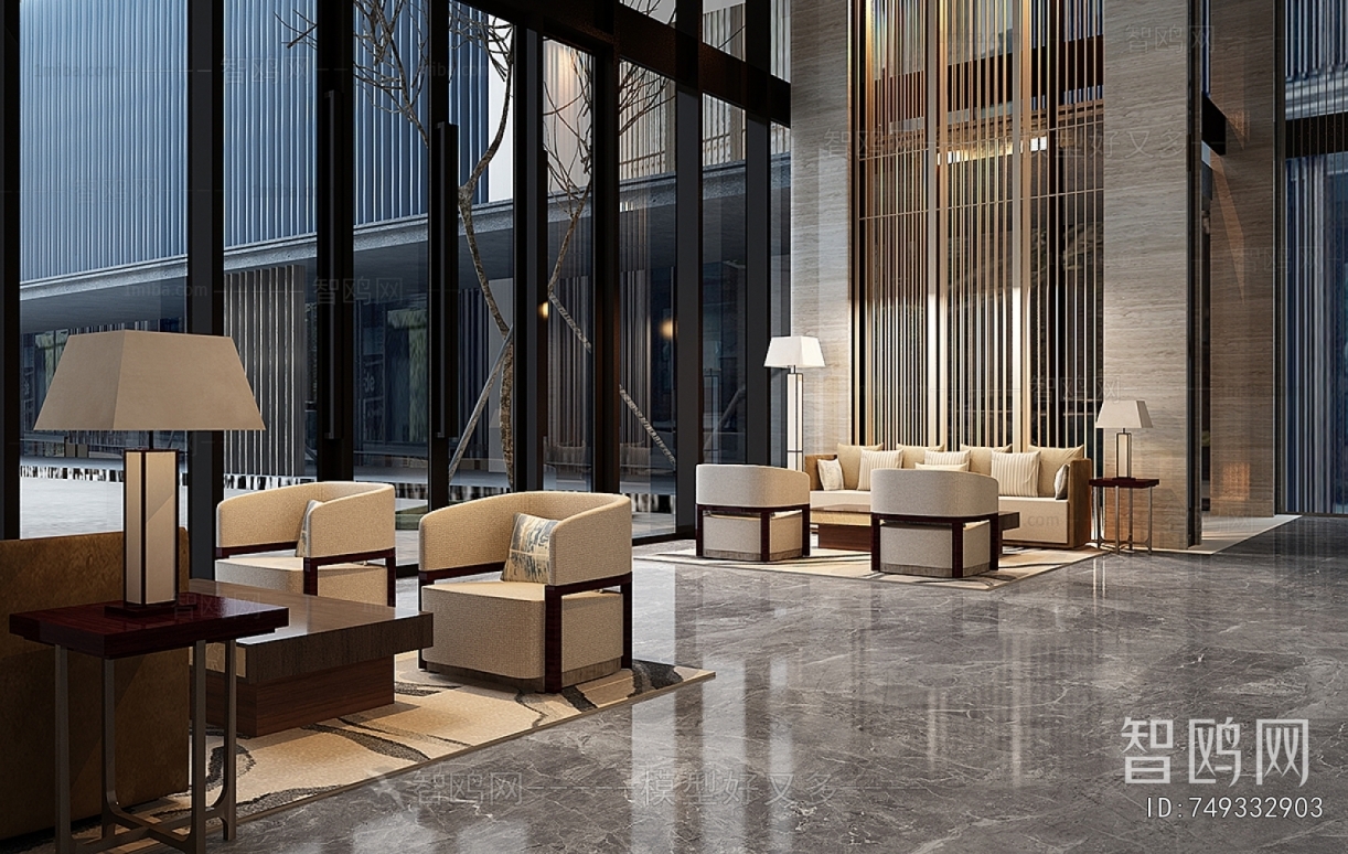 New Chinese Style Lobby Hall