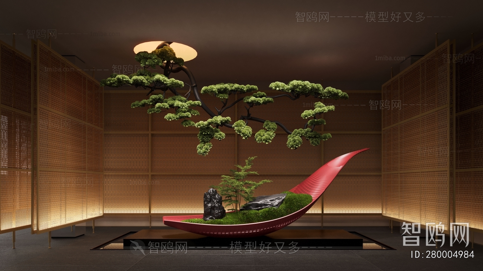 New Chinese Style Plant Landscaping