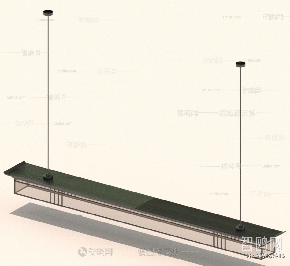 New Chinese Style Long Chandelier