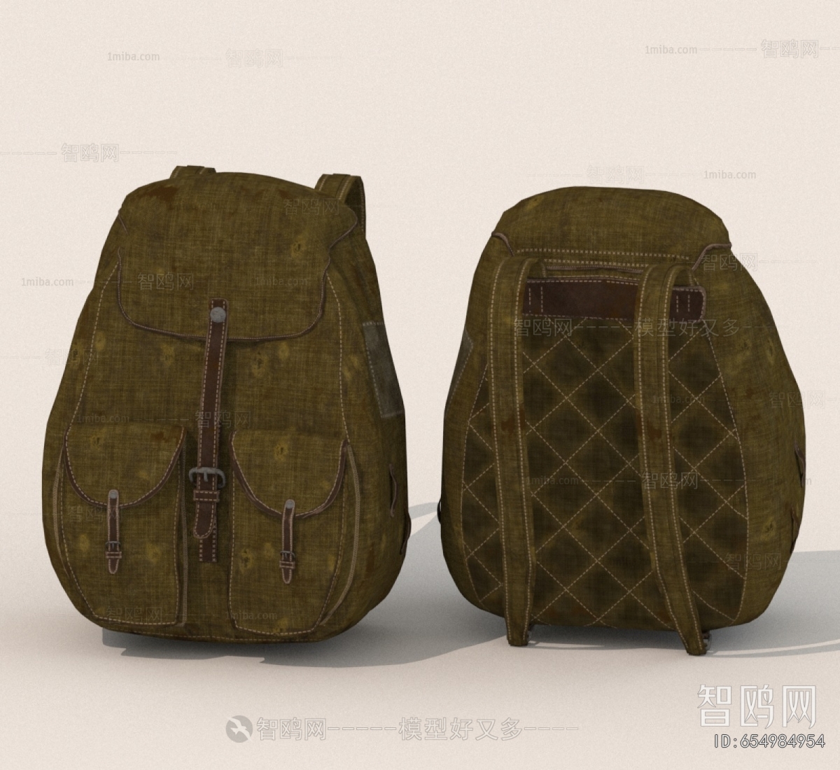 Modern Backpack And Backpack