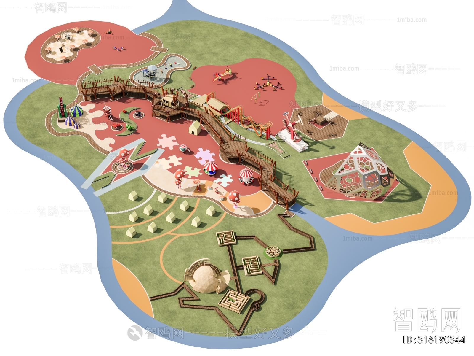 Modern Park Landscape