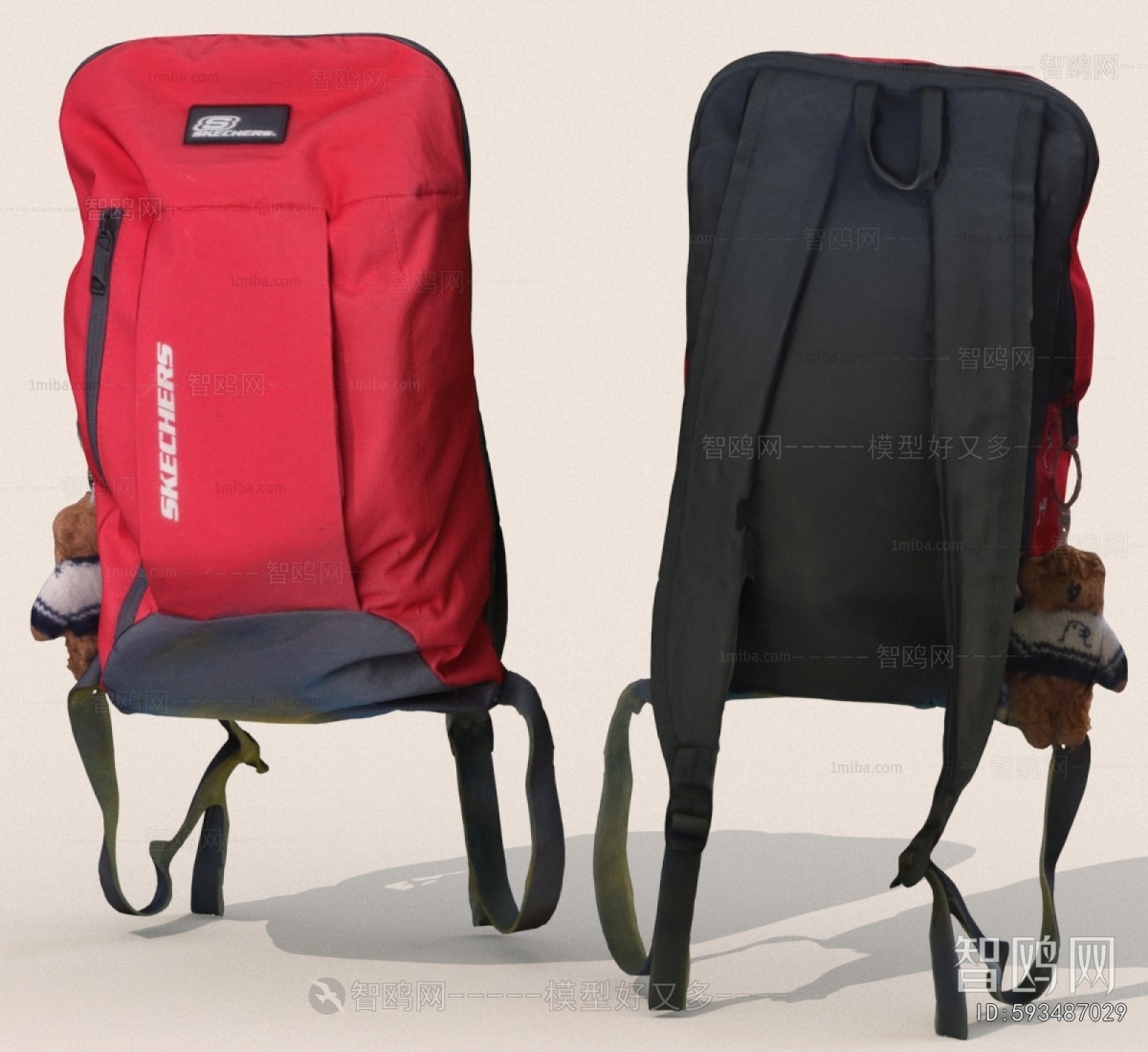 Modern Backpack And Backpack