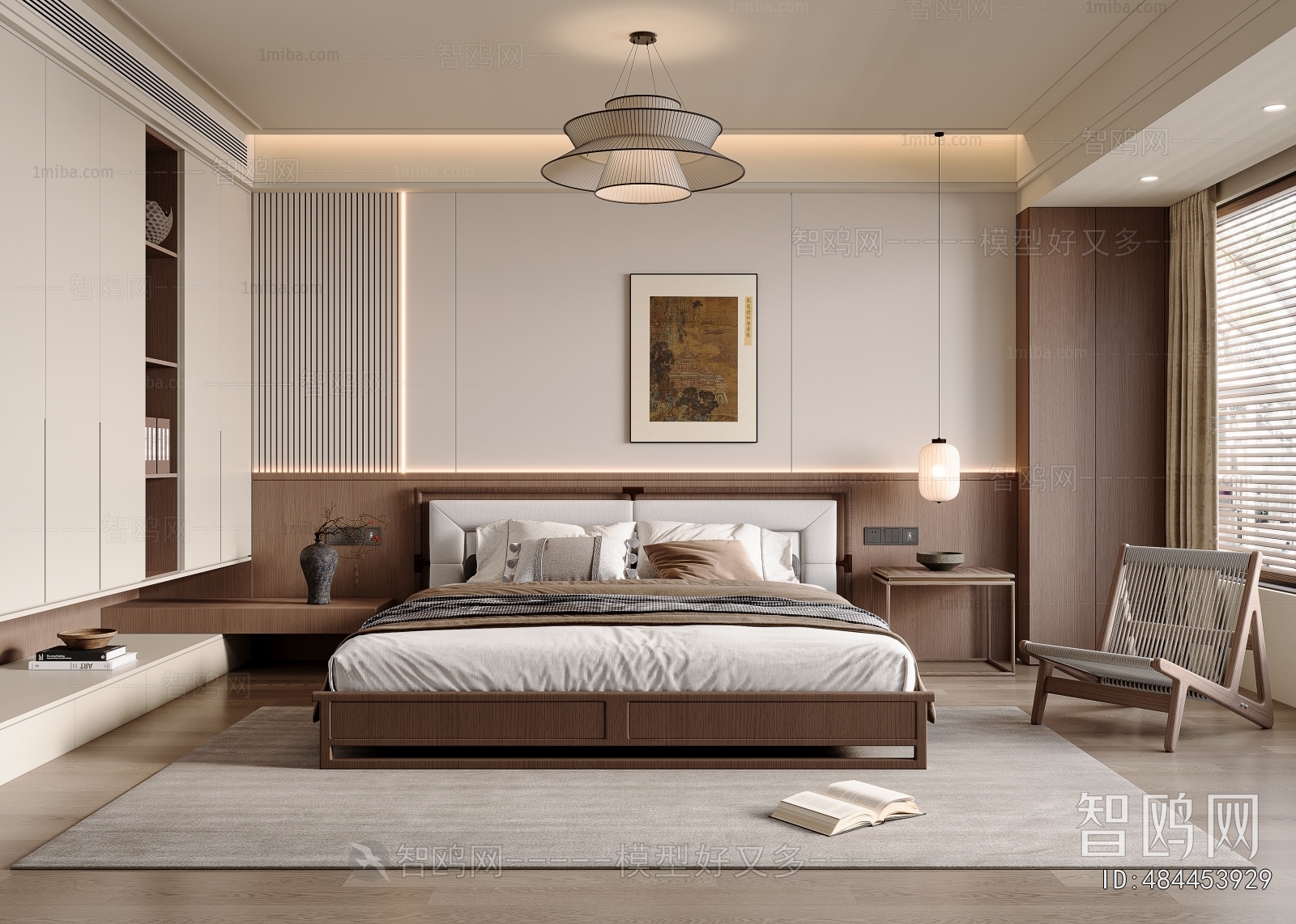 New Chinese Style Bedroom