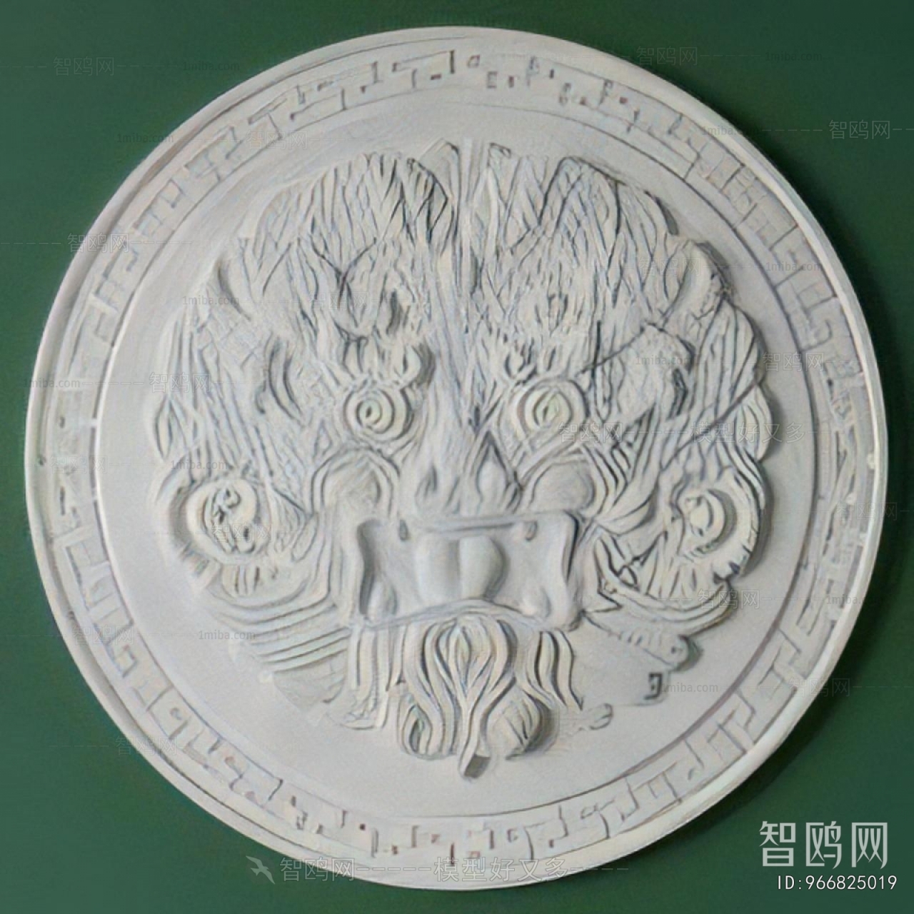 Modern Plaster Carved Top Plate
