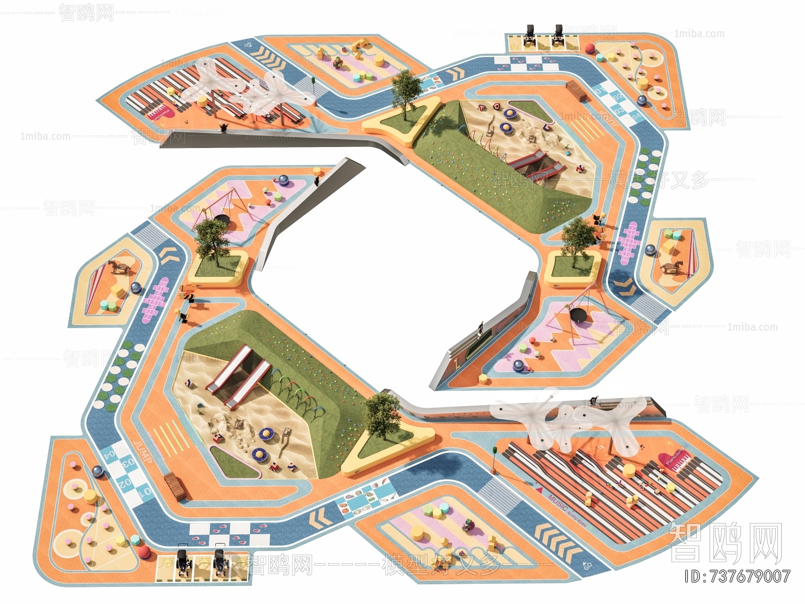 Modern Park Landscape