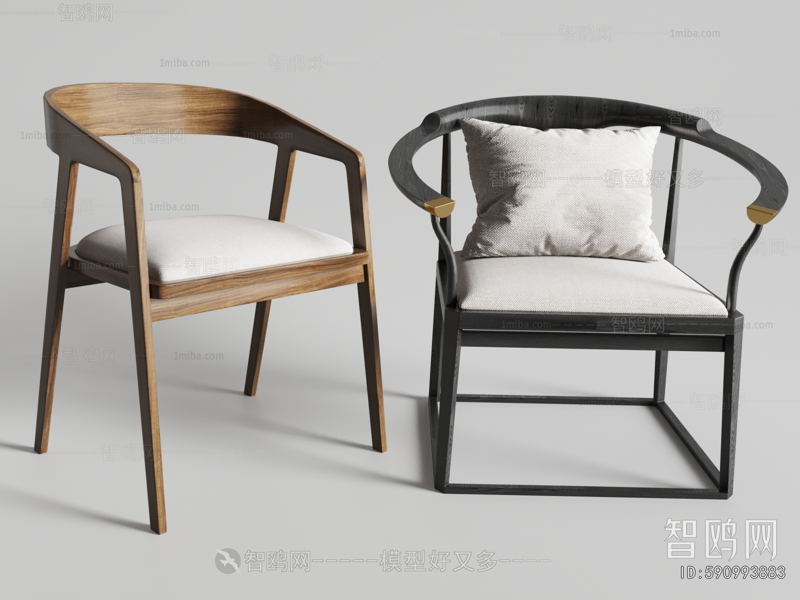 New Chinese Style Lounge Chair