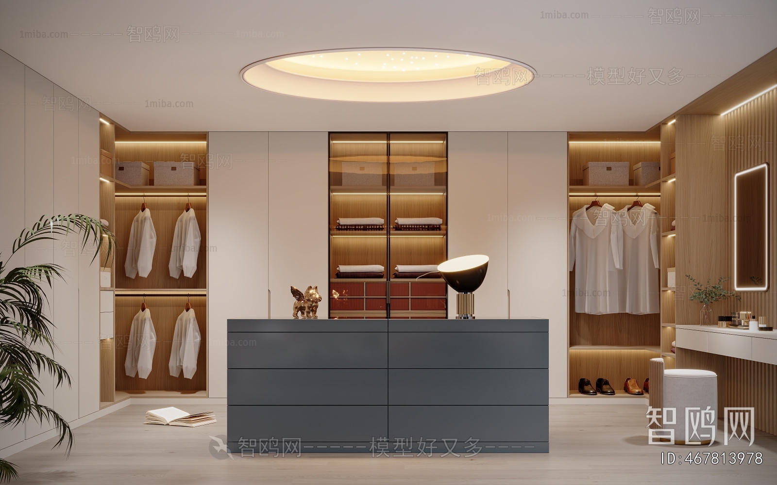 Modern Clothes Storage Area