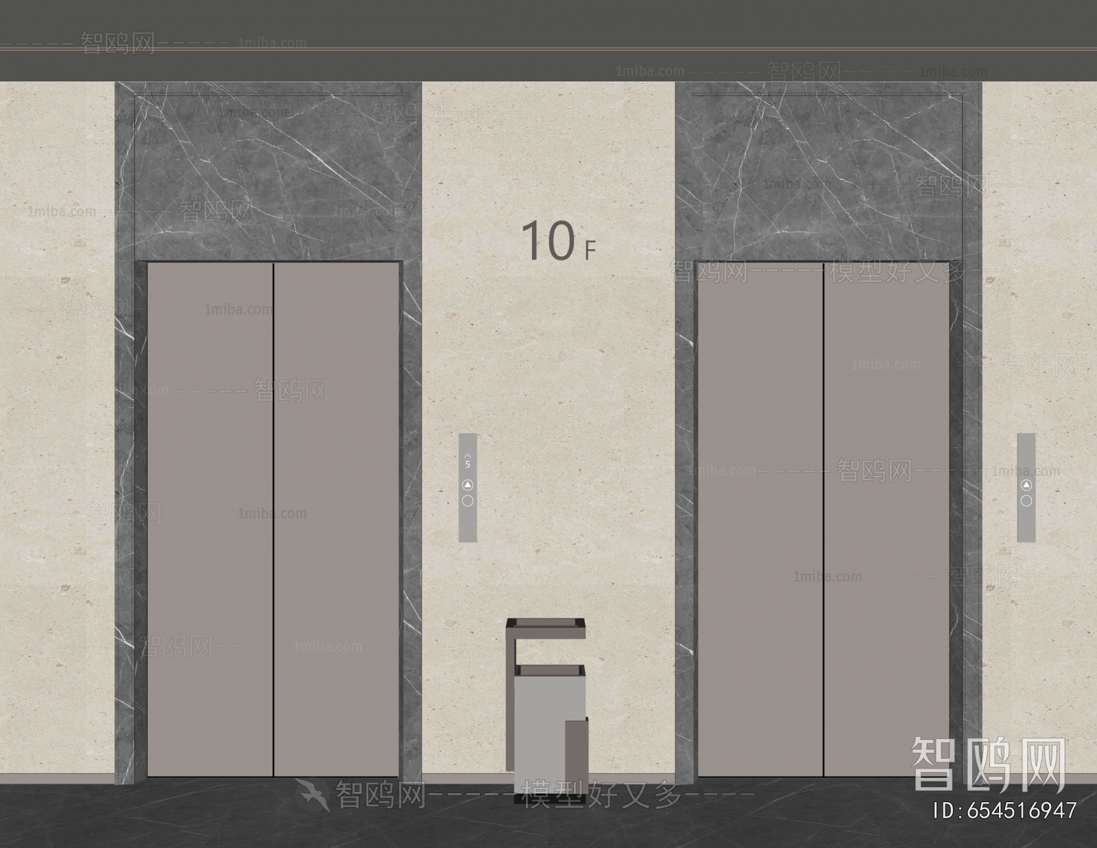 现代电梯组合