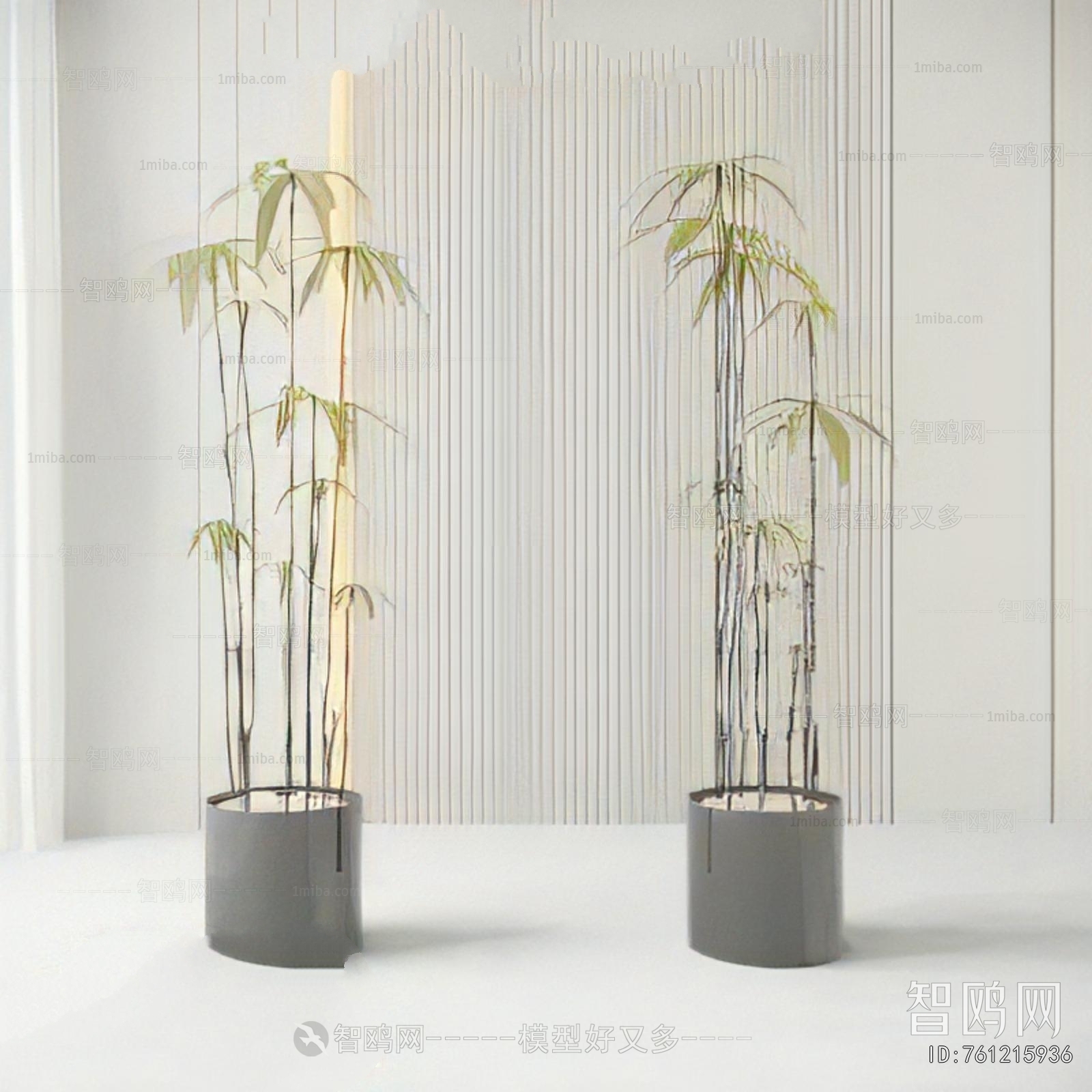 Modern Ground Green Plant Potted Plants