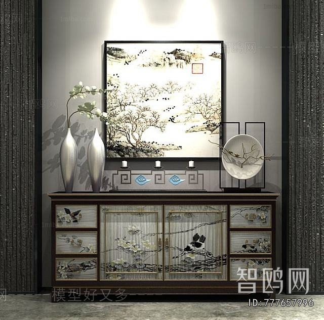 New Chinese Style Side Cabinet